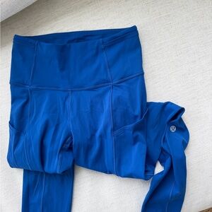 lululemon athletica Women's Vibrant Blue Leggings